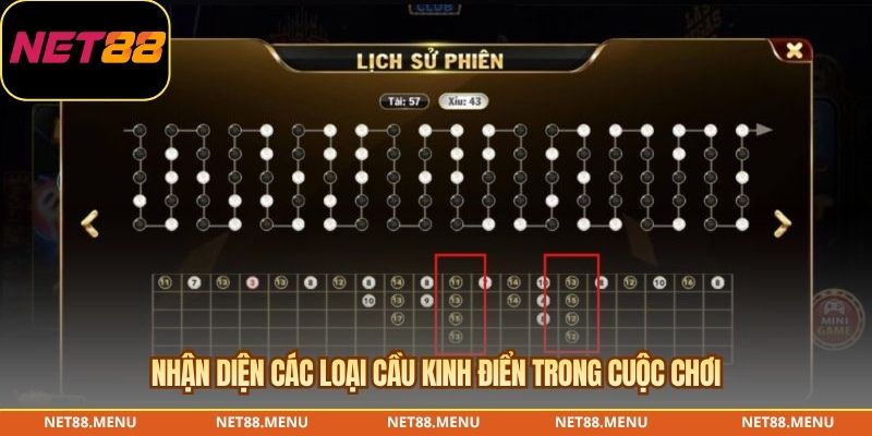 Các mẫu cầu chỉ mô tả lịch sử Tài Xỉu